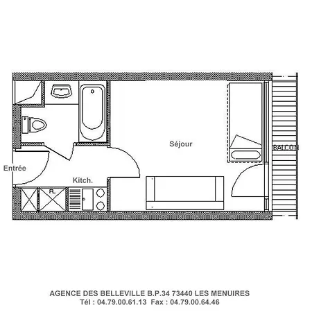 Chaviere - Agreable - Au Pieds - Balcon Mae-2784 アパート *